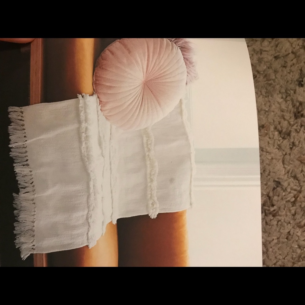 Uncommon James white throw